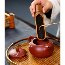 Teapot Real Handmade Kettle Wintersweet Patterns Ball Hole Filter Elegance Xishi Zisha Tea Pot Teaware