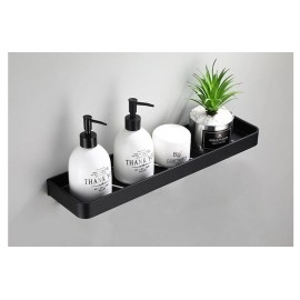 Bathroom Shelf 23cm Bath Shower Shelf Aluminum Black Bathroom Corner shelf Wall Mounted Black Aluminum Kitchen Storage holder