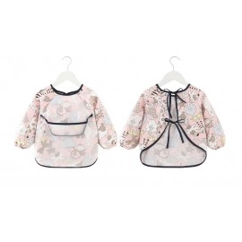 Baby Bibs Waterproof Apron Long Sleeve Art Smock for Kids Baby Stuff Chest Protection Feeding Bibs Infant Burp Cloths